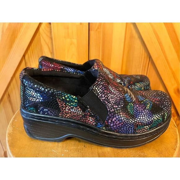 KLOGS Women's Leather Nursing Clogs Multicolor Size 7M - Picture 3 of 9